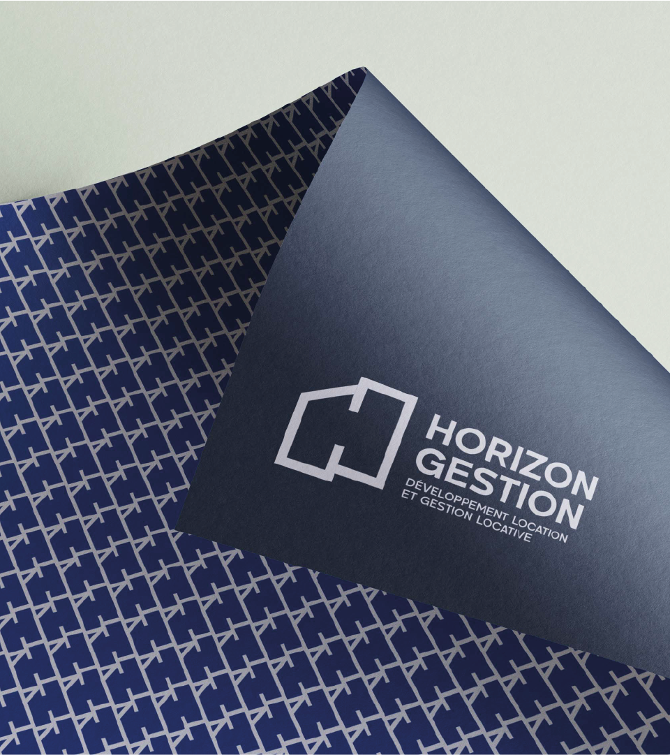 Identité visuelle Horizon Gestion sur différents supports