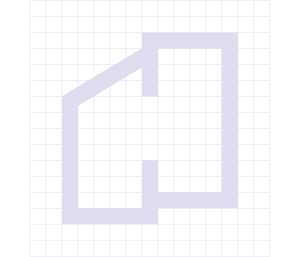 Grille de construction du logo Horizon Gestion